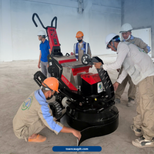 lắp đặt máy mài nền 855le